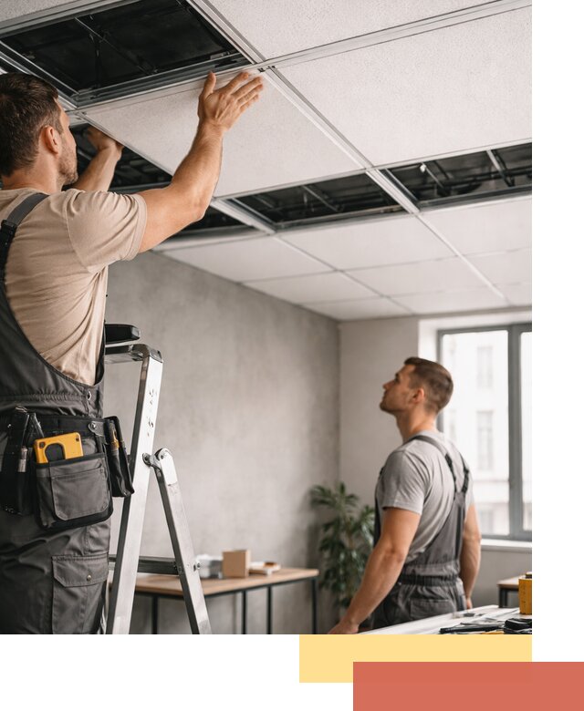 Монтаж потолочной плитки в Брянске качественно и в срок