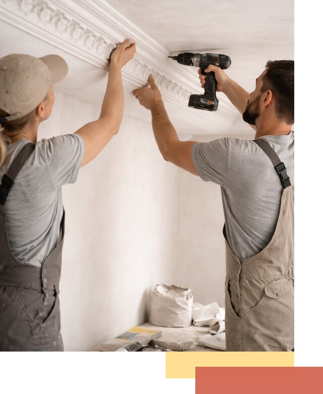 Профессиональный монтаж лепнины на потолок в Брянске