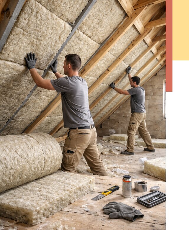 Утепление потолка минватой в Брянске от 1559 руб. — быстро и недорого | ОТДЕЛОЧНИК-Бнк